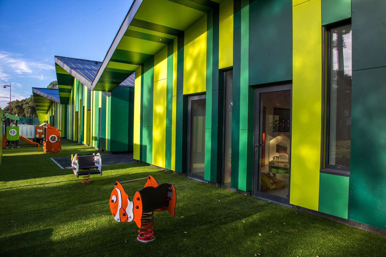 Max Compact Exterior panels for playgrounds and sports